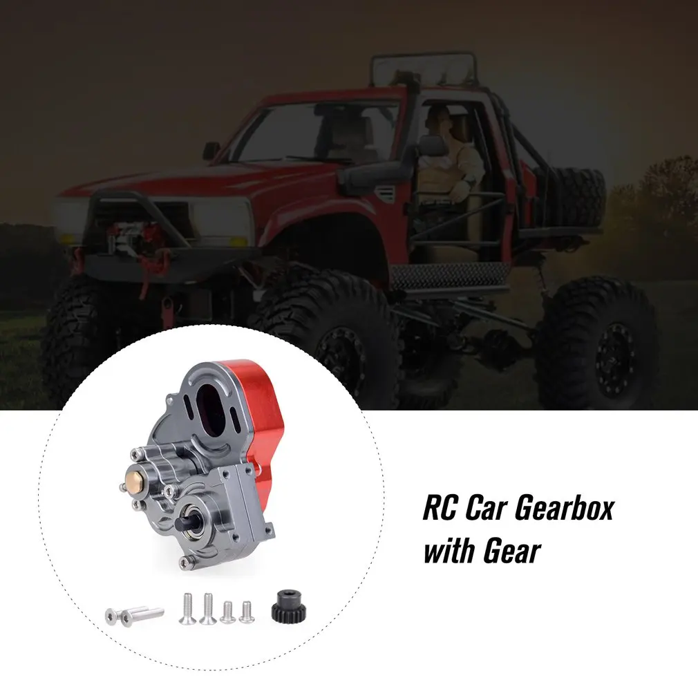 Металлическая коробка передач с редуктором для 1/10 RC Гусеничный автомобиль осевой SCX10 90046 90047 Запчасти для обновления
