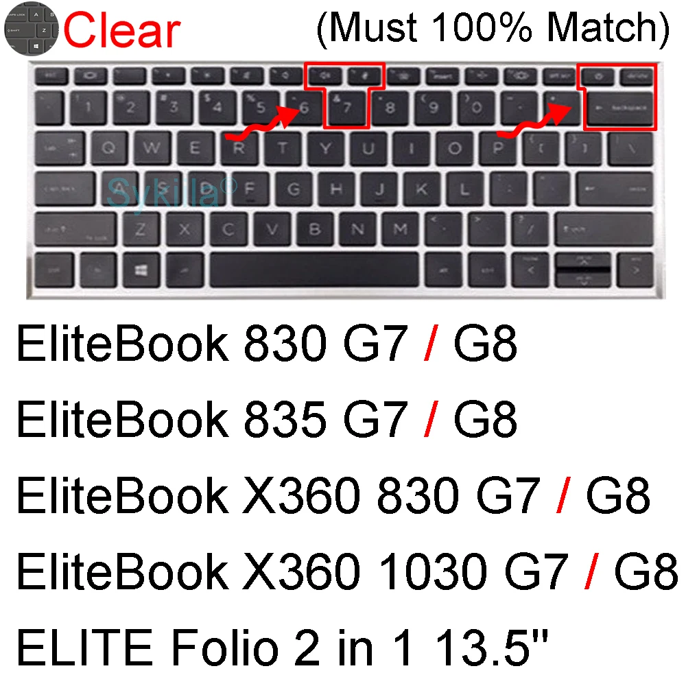 laptop cooling mat Keyboard Cover for HP EliteBook 735 745 755 830 835 840 845 848 G2 G3 G4 G5 G6 G7 G8 Protector Skin Case Silicone 12 13 14 cooler master laptop cooler Laptop Accessories