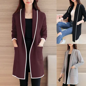 

2018 Autumn Winter Women's Fleece Jacket Coats Female Long Coats Outerwear Warm Thick Female Red Slim Fit Hoodies Jackets 12 19#