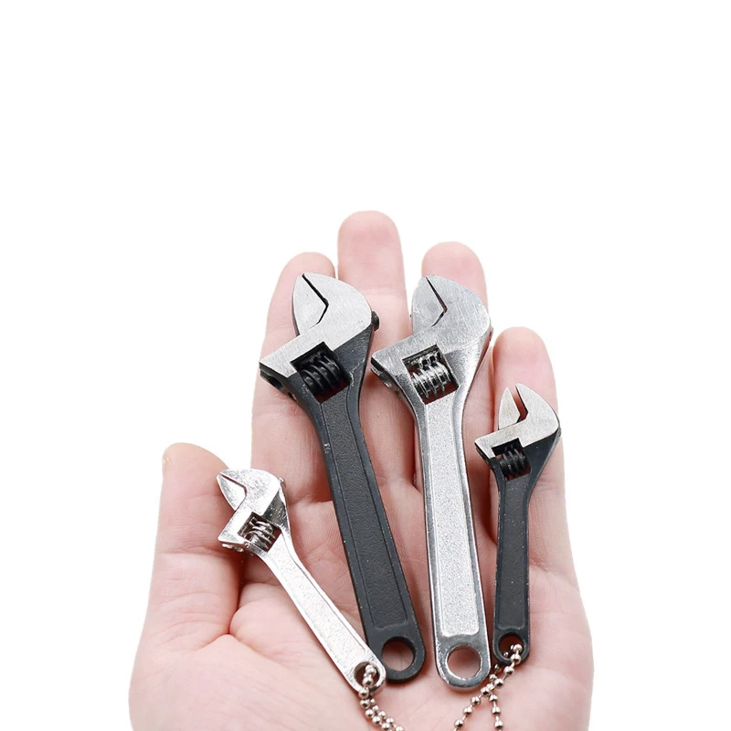 LAMEZIA Mini 1pc 2.5/4 Inch Carbon Steel Multifunction Mini Activity Wrench Portable Hand Tool Universal Adjustable Spanner