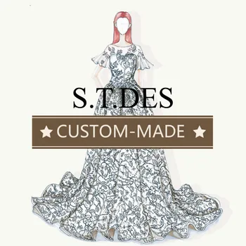 

S.T.DES CUSTOM-MADE EVENING DRESS
