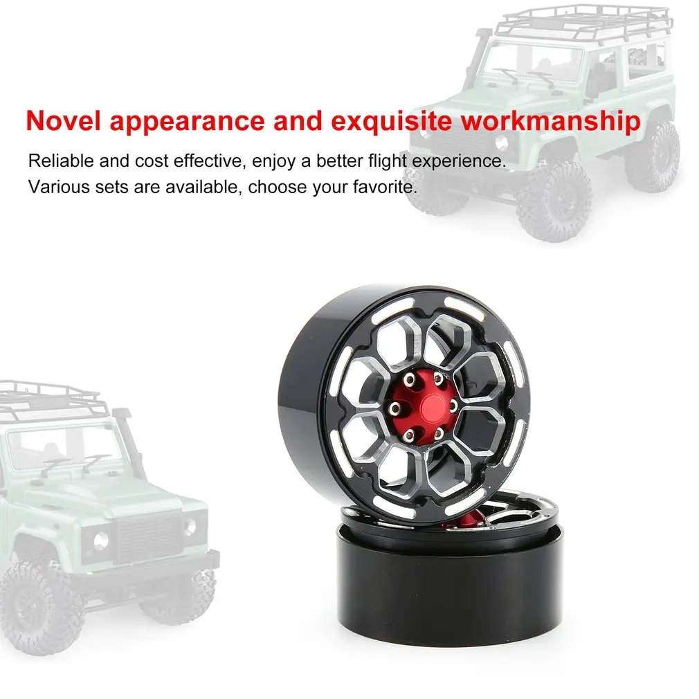 1 пара/2 пары сплав 1,9 ЧПУ Beadlock Колесные диски для 1/10 RC Гусеничный осевой SCX10 SCX10 II 90046 Traxxas TRX4 D90 CJGLG0011