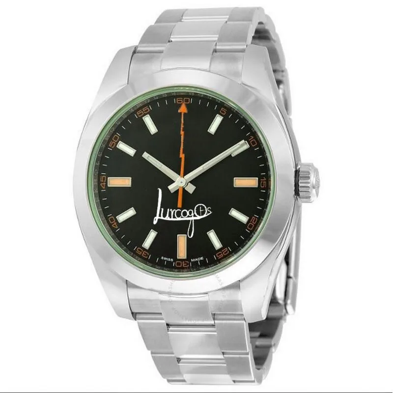 

6 style brand watch men 40mm MILGAUSS OYSTER PERPETUAL automatic 116400 U1 factory AAA Luminous stainless steel RLX Rolix