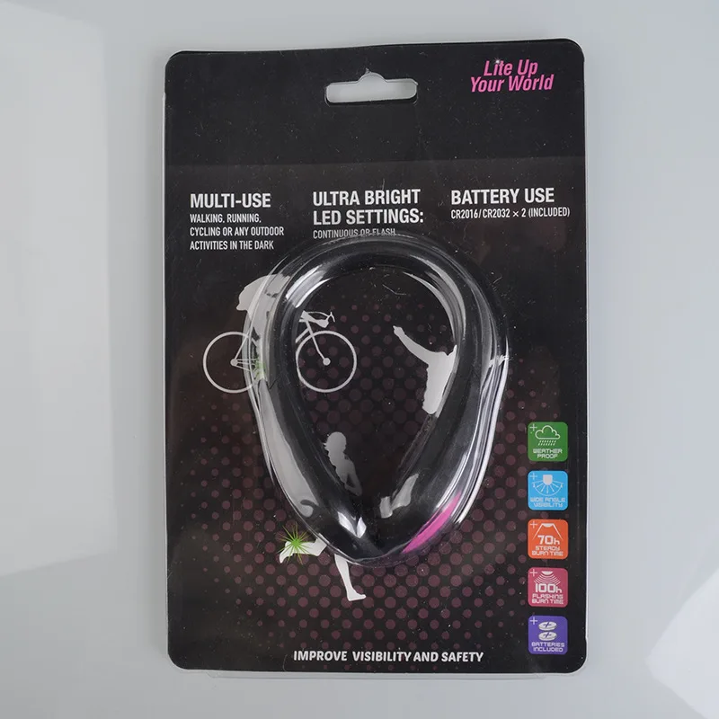 Outdoor Safety Shoe Clip Light RGB Running Walking Bike Cycling Bicycle LED Sport Light Safety Night Warn lamp Glowing
