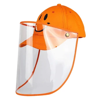 

Child Protective Hat,Cute Pattern Removable Anti Spitting Dustproof Cover Peaked Cap Boys Girls Baseball Hat