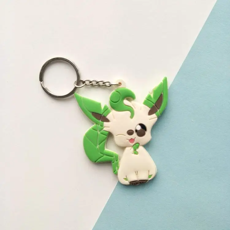 Eevee Vaporeon Jolteon Flareon Espeon Umbreon Leafeon glacion Sylveon Аниме ПВХ брелок Подвески подарок на день рождения