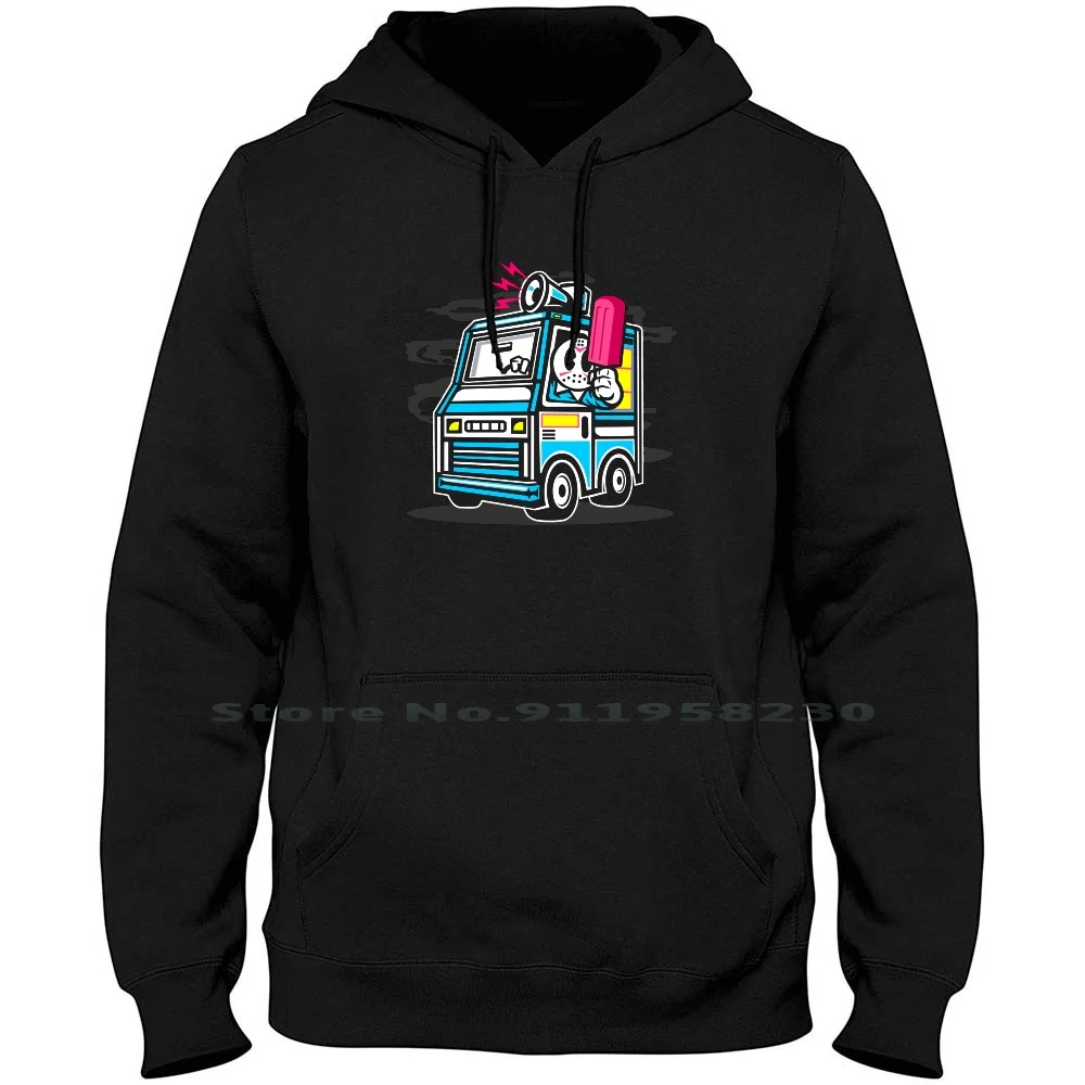 Ice Cream Truck 1 Uomo Felpa Con Cappuccio Maglione 6Xl Big Size Cotone Gelato Cartoon Truck Movie Cream Comic Tage Ruck Game Ice Age Ny