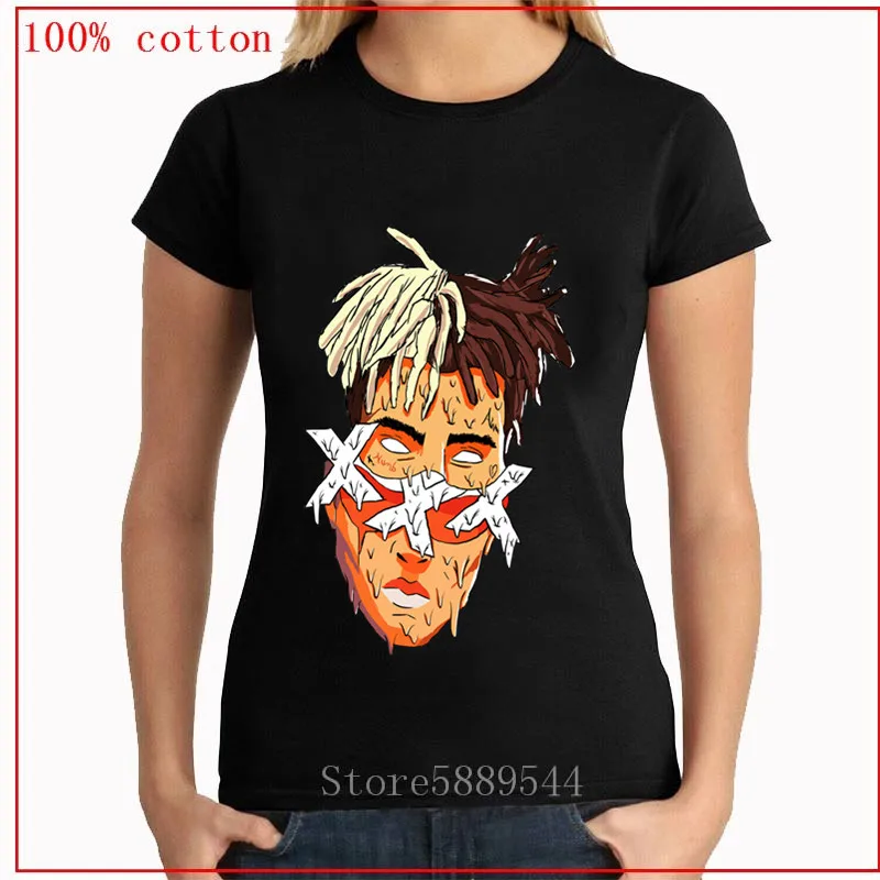 Xxxtentacion R.I.P Футболка с принтом персонажа модная повседневная женская футболка