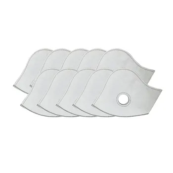 

Fast Shipping Set of 10 Activated Carbon PM2.5 Filters 4 Exhaust Valves Replacement Dust Face Masks Nonwoven Mouth Cover