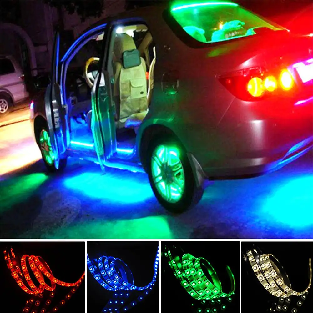 Суперъяркая светодиодная RGB лента TSLEEN 0 5 м В 5050 SMD 30 светодиодный одов/м гибкая для