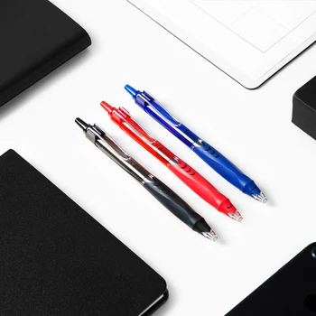 

Tflag Quick-drying Gel Pen Three Pack 0.5mm Press Office And Business Use Signature Pen Black Red Blue Refill Stationery Xiomi