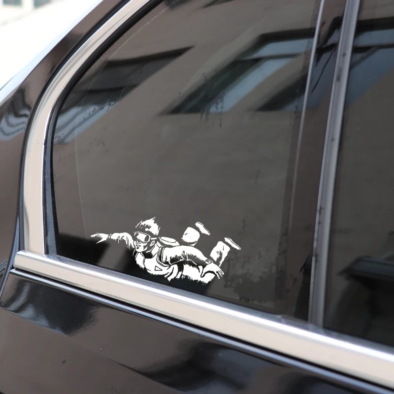 Aliauto индивидуальная наклейка для автомобиля парашютный декор силуэт водонепроницаемый Светоотражающая креативная Наклейка ПВХ графическая, 18 см* 8 см