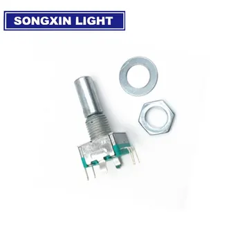 

10pcs Rotary encoder,code switch/EC11/ audio digital potentiometer,with switch,5Pin, handle length 20mm