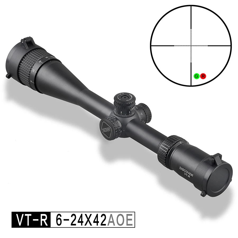 

Discovery optical sight VT-R 6-24X42AOE HMD SFP IR-MIL Long Range Shooting Hunting Riflescope collimator scope