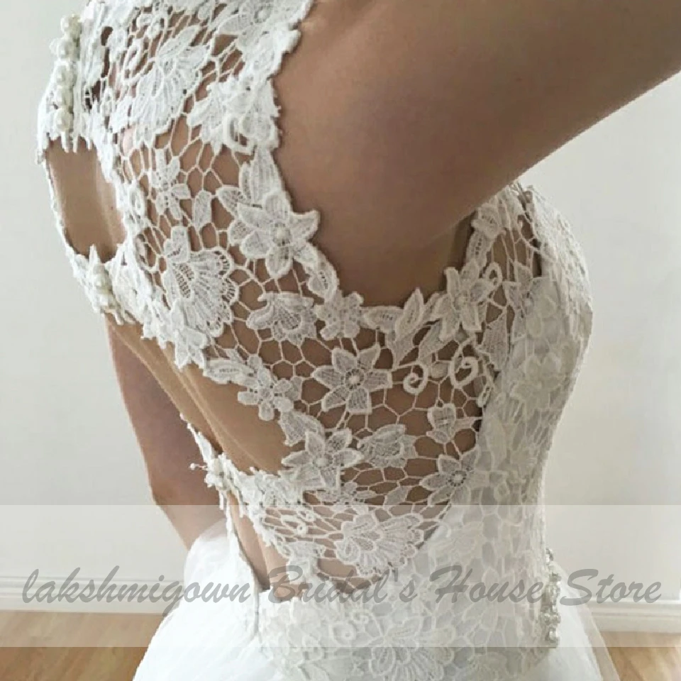 Lakshmigown сексуальное свадебное платье размера плюс свадебные платья Trajes de Novia винтажные кружевные пляжные свадебные платья с открытой спиной на заказ