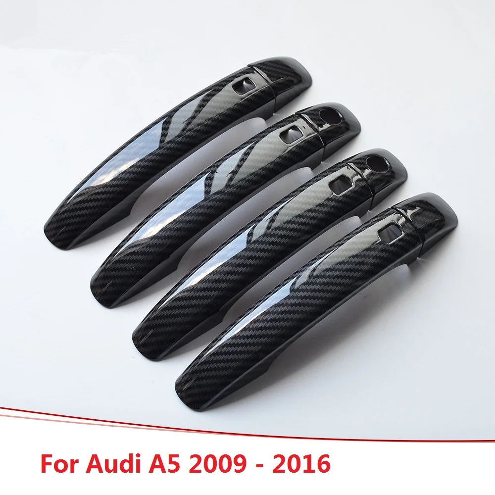 Накладка из углеродного волокна для Audi A5 Наружная ручка двери автомобиля 2009 2010 2011