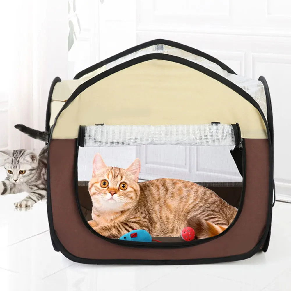 Fodable Pet Drying Box For Puppy Cats Dogs Hair Dryer Blow Box Grooming House Bag Pet Dry Room With Inner Toys Portable Pet Tent