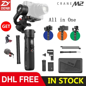 

In Stock ZHIYUN Official Crane M2 Gimbal for Smartphones Mirrorless Action Compact Cameras New Arrival 500g Handheld Stabilizer