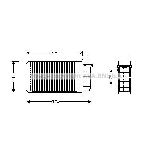 Радиатор печки Fiat Bravo/Marea/Multipla all 95 AVA QUALITY COOL
