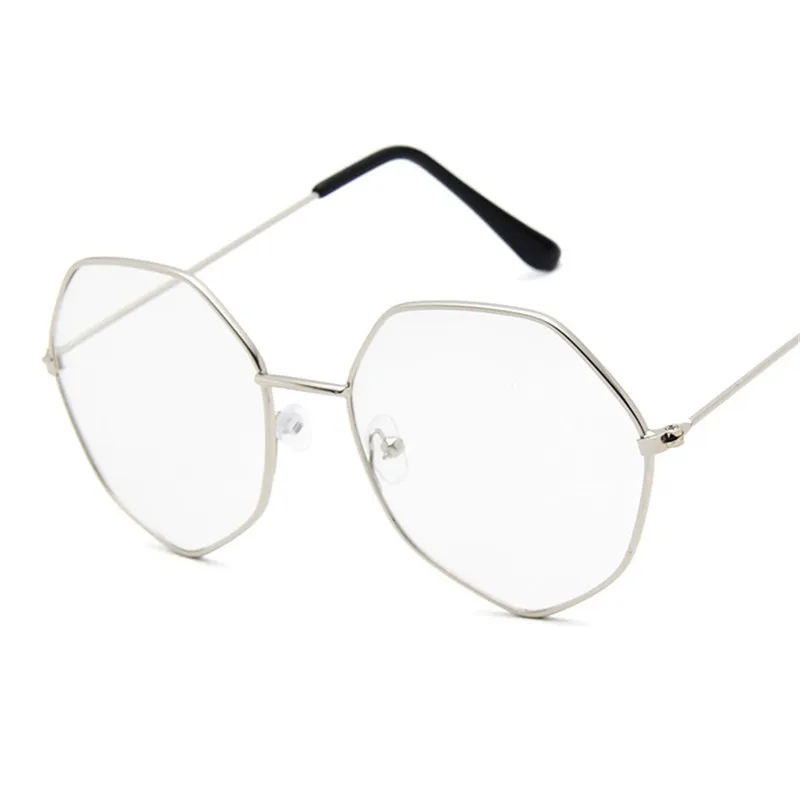 TTLIFE круглые очки женские солнцезащитные очки металлическая оправа многоугольные очки винтажные женские оптические очки с прозрачными защитными стеклами yjh0317 - Цвет оправы: YJHH031700008