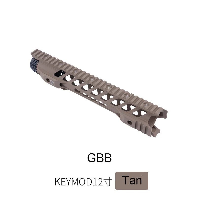 1" 14" бесплатный поплавок Keymod M-lok страйкбол гель бластер Handguard Пикатинни для охоты тактический прицел крепление - Цвет: 12 in keymod Tan GBB