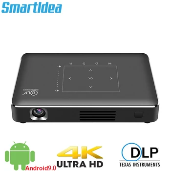 Kaufen Smartldea P10 II Mini 4K Projektor Android 9.0 Dual 2,4g 5g WIFI Bluetooth 4,1 Smart Proyector Full Hd 1080p Video Spiel Beamer