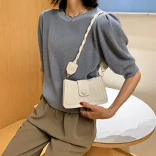 

New Soft Leather Rectangular Shoulder Bag Ladies 2021 Simple Underarm Bag Ladies Handbag Women Trendy Travel Messenger Handbag