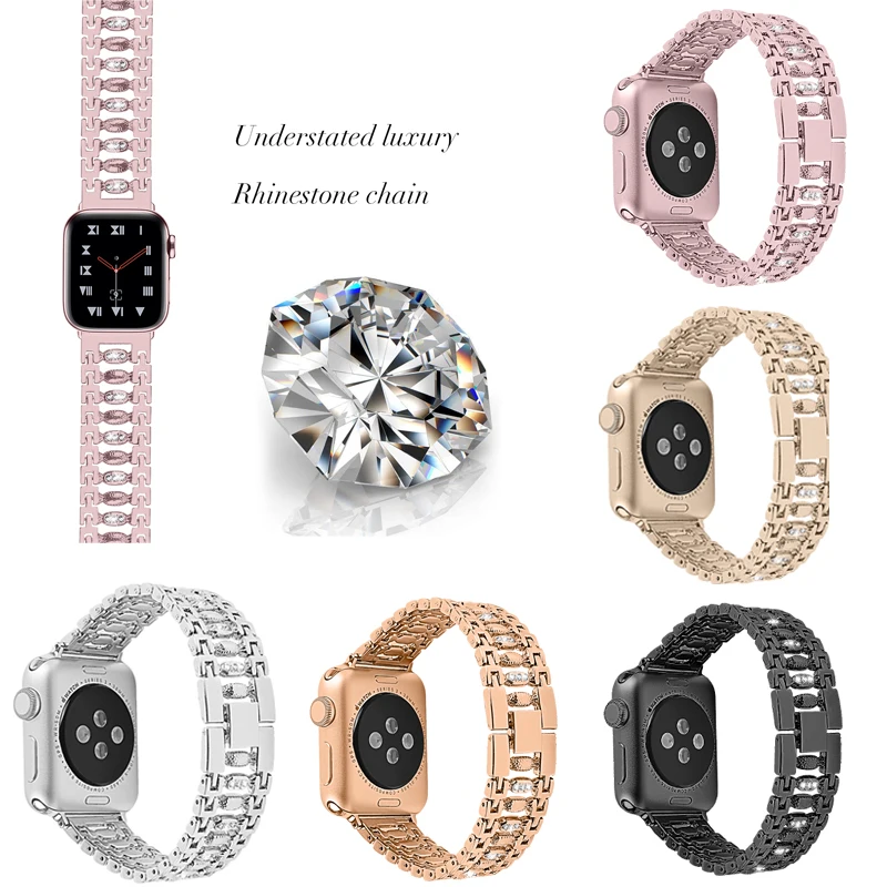 Браслет из нержавеющей стали для apple watch 5/ 4/3/2/1 38/40/42/44 мм|Ремешки часов| |