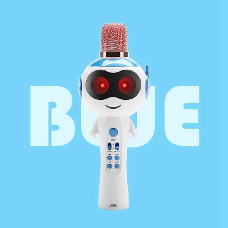 L838 детский беспроводной микрофон караоке плеер BT4.2 динамик для iPhone IPad Android смартфон ПК