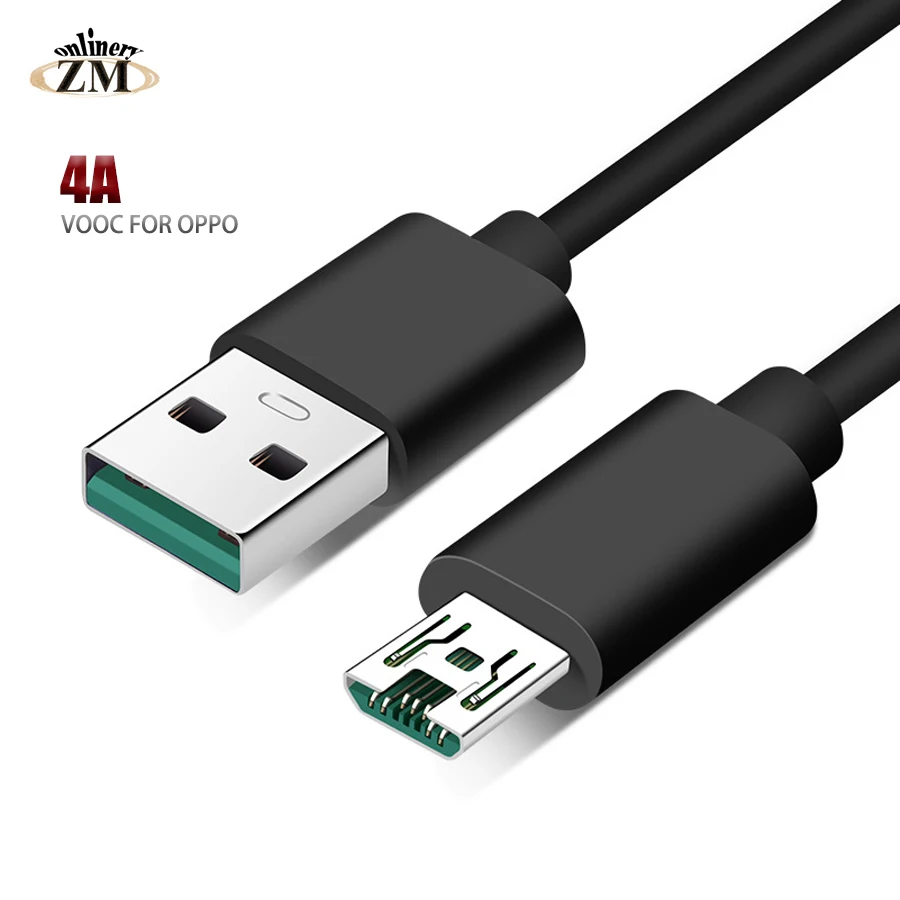 

Micro USB Cable 4A Fast Flash Charge For OPPO VOOC Vivo Microusb Cable Charger For Samsung Xiaomi Android Mobile Phone
