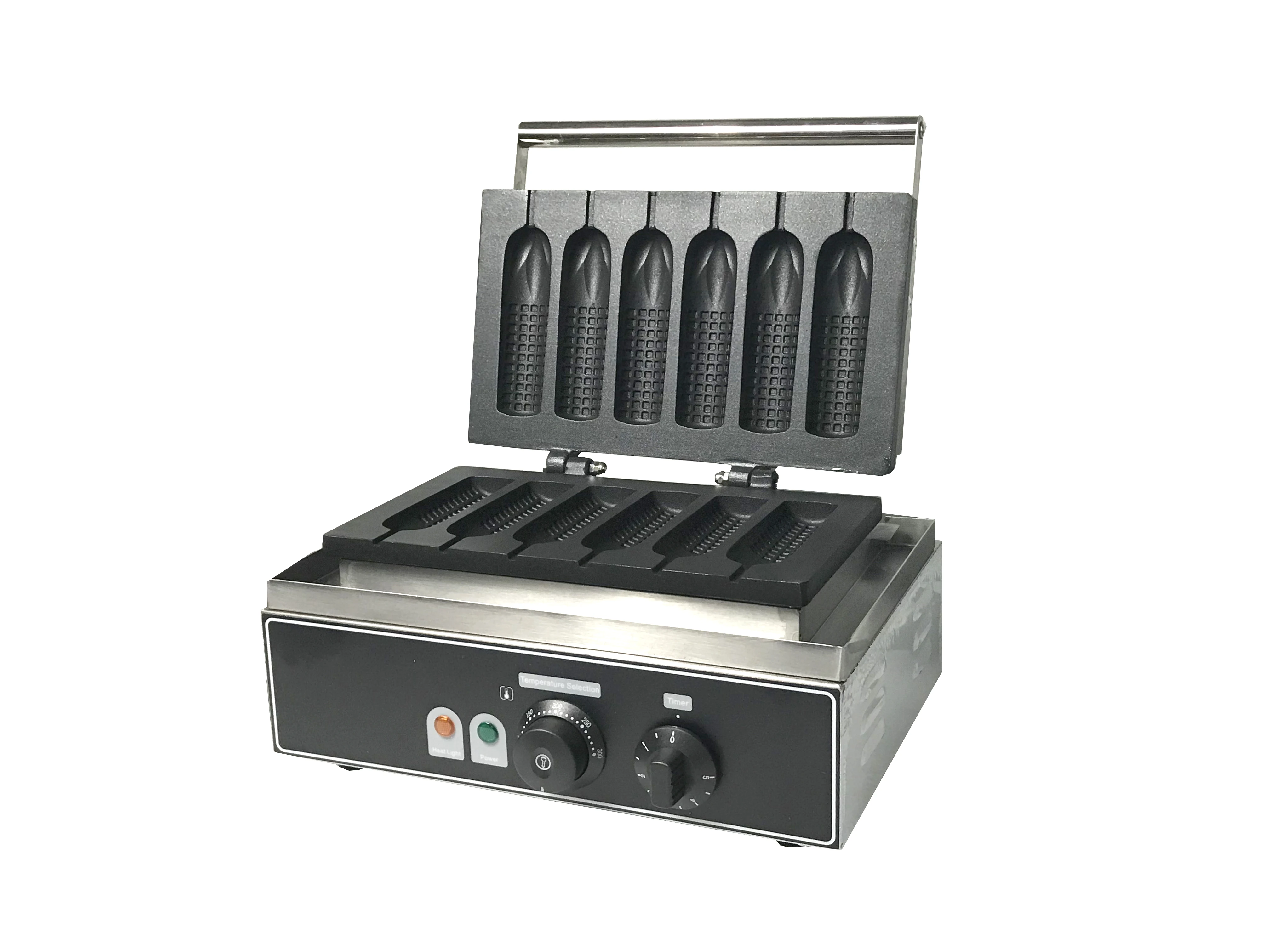 Цена 110V 220v электрическая вафельница Лолли в форме кукурузы вафельница для хот-догов