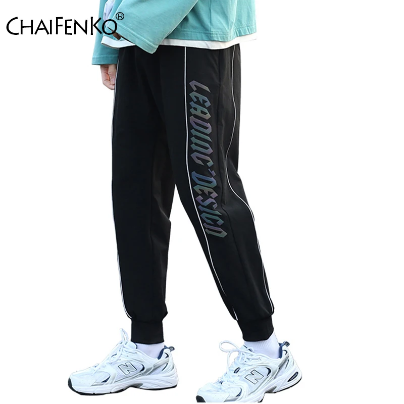 

CHAIFENKO 2021 New Reflective Joggers Pants Men Street Hip Hop Harem Pants Trousers Men Fashion Printing Casual Sweatpants Men
