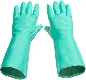 

Latex Free, Vinyl Free, Nitrile Rubber Cleaning, Household, Dishwashing Gloves, Large L (Reusable not Disposable)