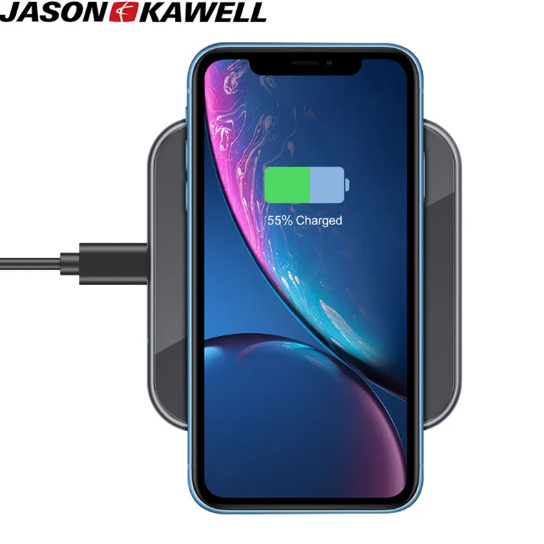 10 шт. 15 Вт Беспроводное зарядное устройство для iPhone XS XR 8 11 PRO MAX QI samsung Galaxy S8 S9 huawei MATE