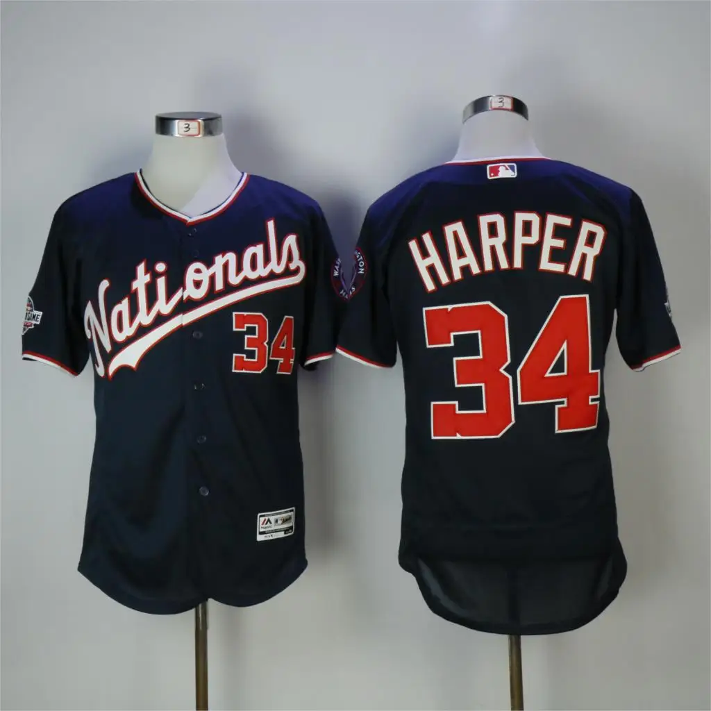 Мужская футболка с принтом "The Washington Bryce Harper Max Scherzer Trea Turner Ryan Zimmerman Anthony Rendon, danel Murphy" - Цвет: AS PICTURE