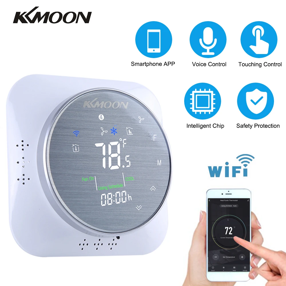 with WIFI Водо-газовый котел программируемый термостат подсветка wifi 3A Еженедельный ЖК-экран работает с Alexa Google Home - Цвет: with WIFI