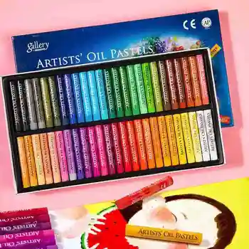 

12/25 / 50colors Oil Pastel Graffiti Brush Soft Pastel Painting Drawing Pen School Stationery Art Supplies Soft Crayons Set