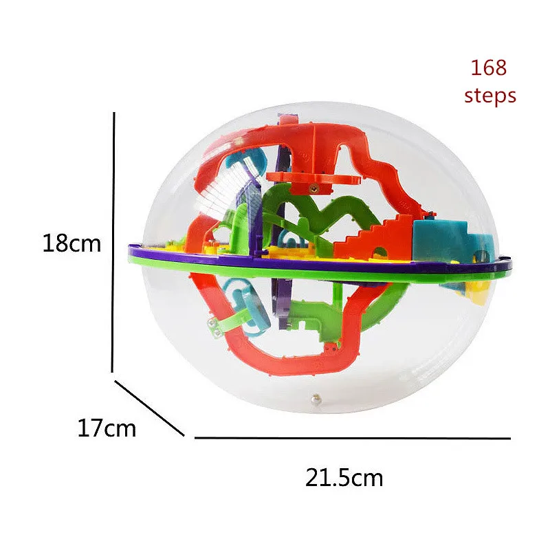 168 steps Прямая поставка ссылка 299 шагов 3D головоломка мяч детский шар-лабиринт головоломка вызов игровая посуда с препятствиями тренировка баланса оформление игры - Цвет: 168 steps