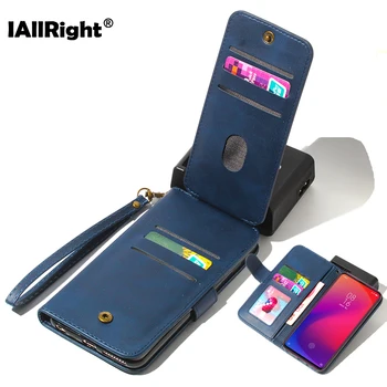 

9 Card Package PU Leather Case For Xiaomi Redmi 8 8A Note 8 Pro 7A K20 Pro Phone Bags Stand Wallet Lanyard Magnetic Coque