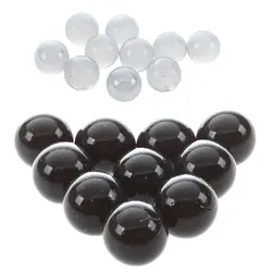 10 шт шариков 16 мм стеклянные шарики Knicker украшение из стеклянных шариков цветные игрушки-шарики прозрачные и черные (2 набора)