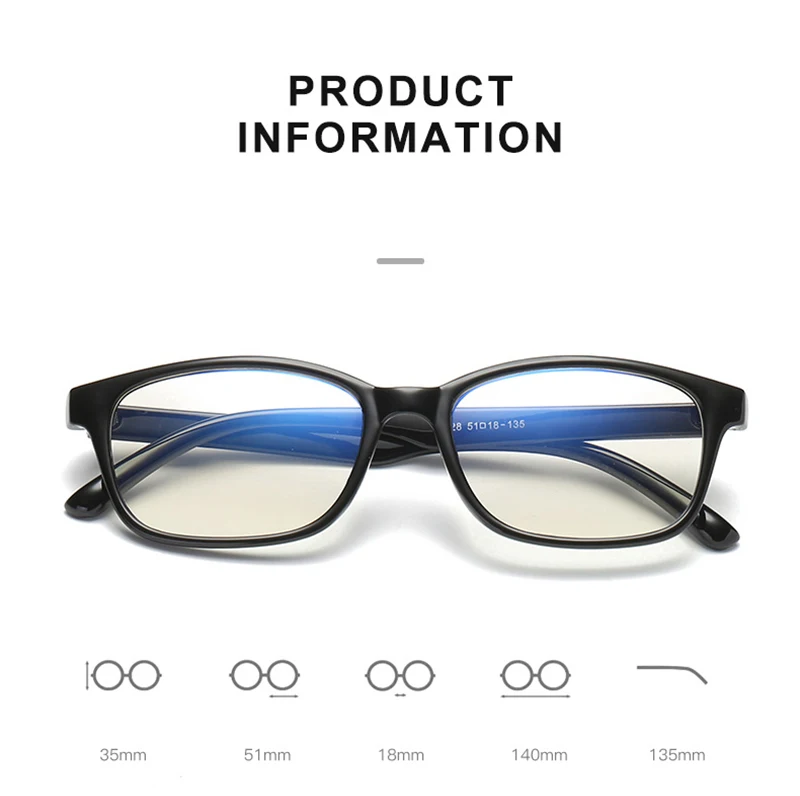 Vintage Anti Blue Light Block UV400 Computer Gaming Eyewear Glass Frame For Women Men Optical Spectacle Glasses Eyeglasses Frame