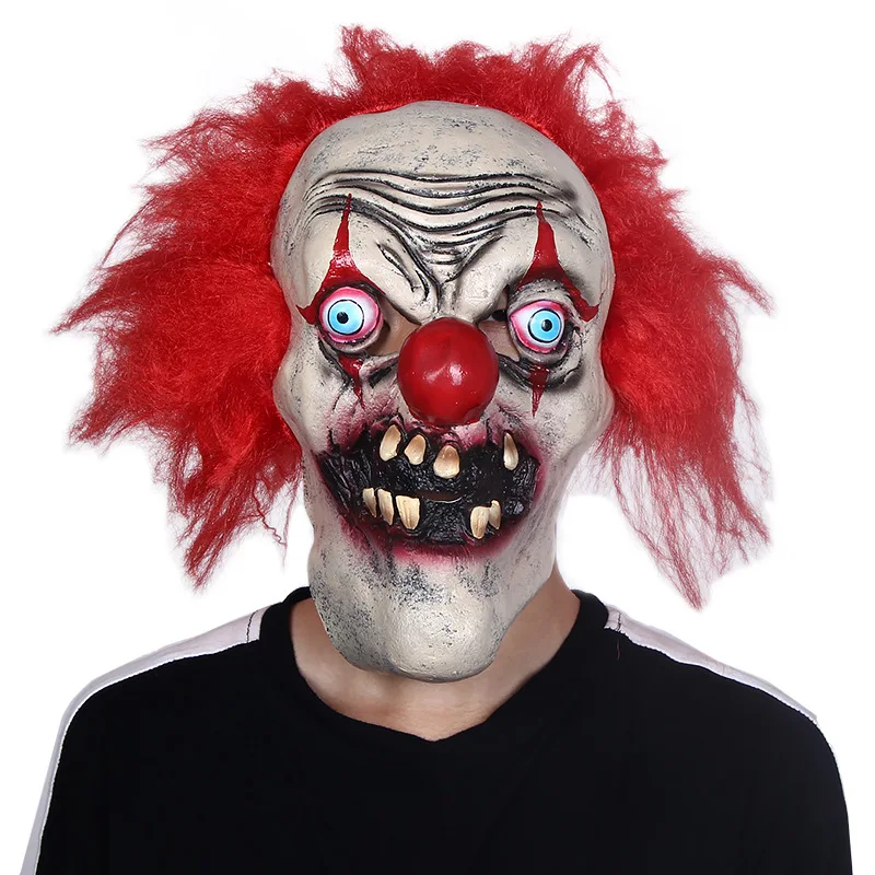 Хэллоуин ужас волшебник Клоун Маска латексный Полнолицевой маска для карнавальный на Хэллоуин вечерние побега одеваются вечерние маска для взрослых - Цвет: 9