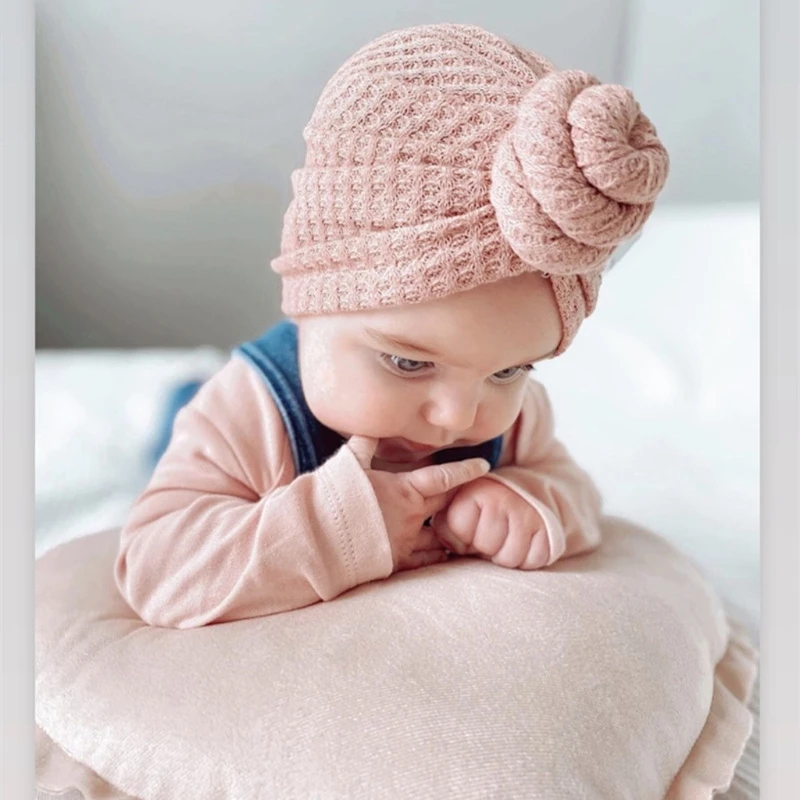 Girl Infant Baby Newborn Crochet Handmade Hat Cap Beanie Bonnet Hair Accessories 