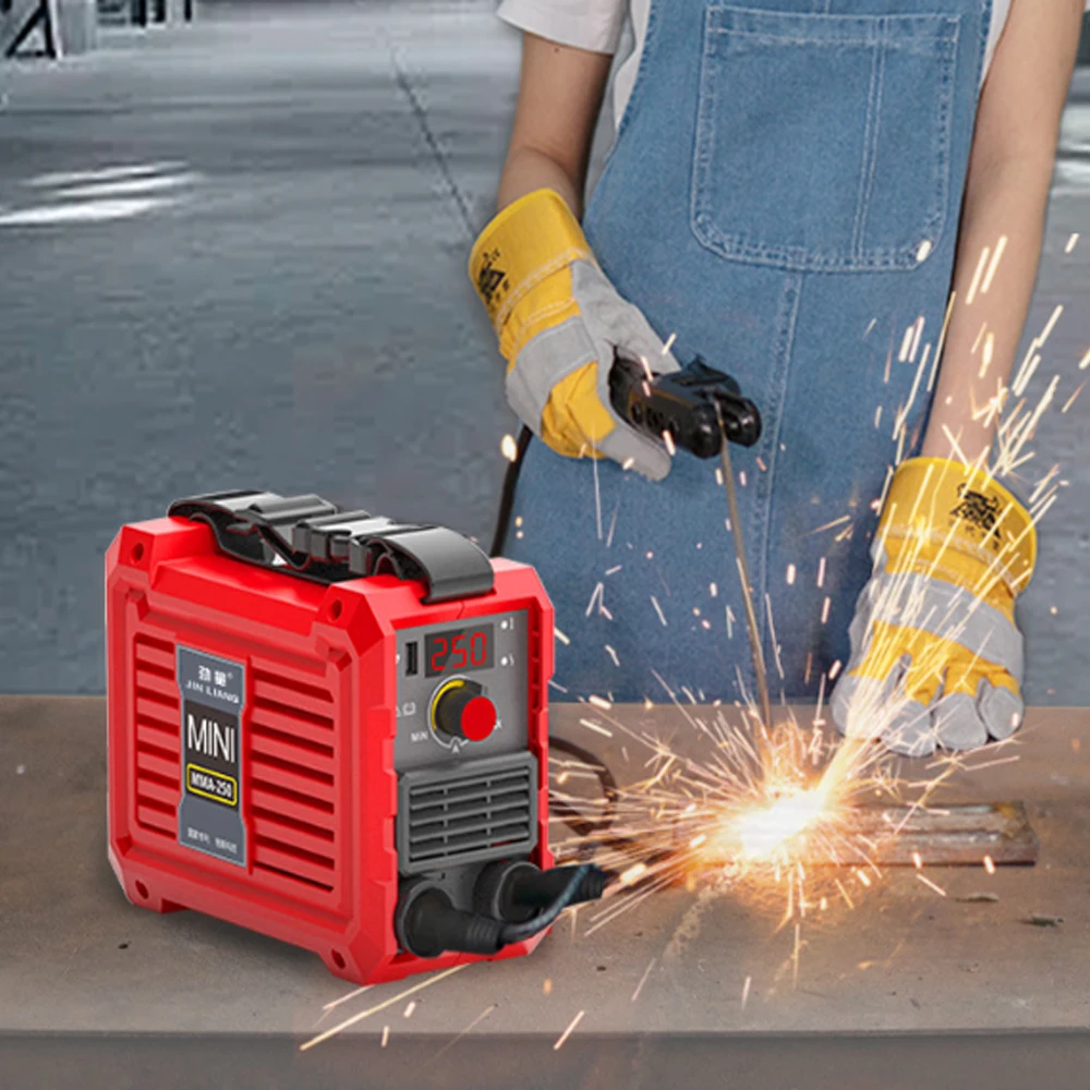 Portable Welder Electric Welder Mini Welder 3500W 220V Mini DC Inverter Arc Welding Machine Household Pure Copper Arc Welder Upgrade USB Interface Electric Welding Machines