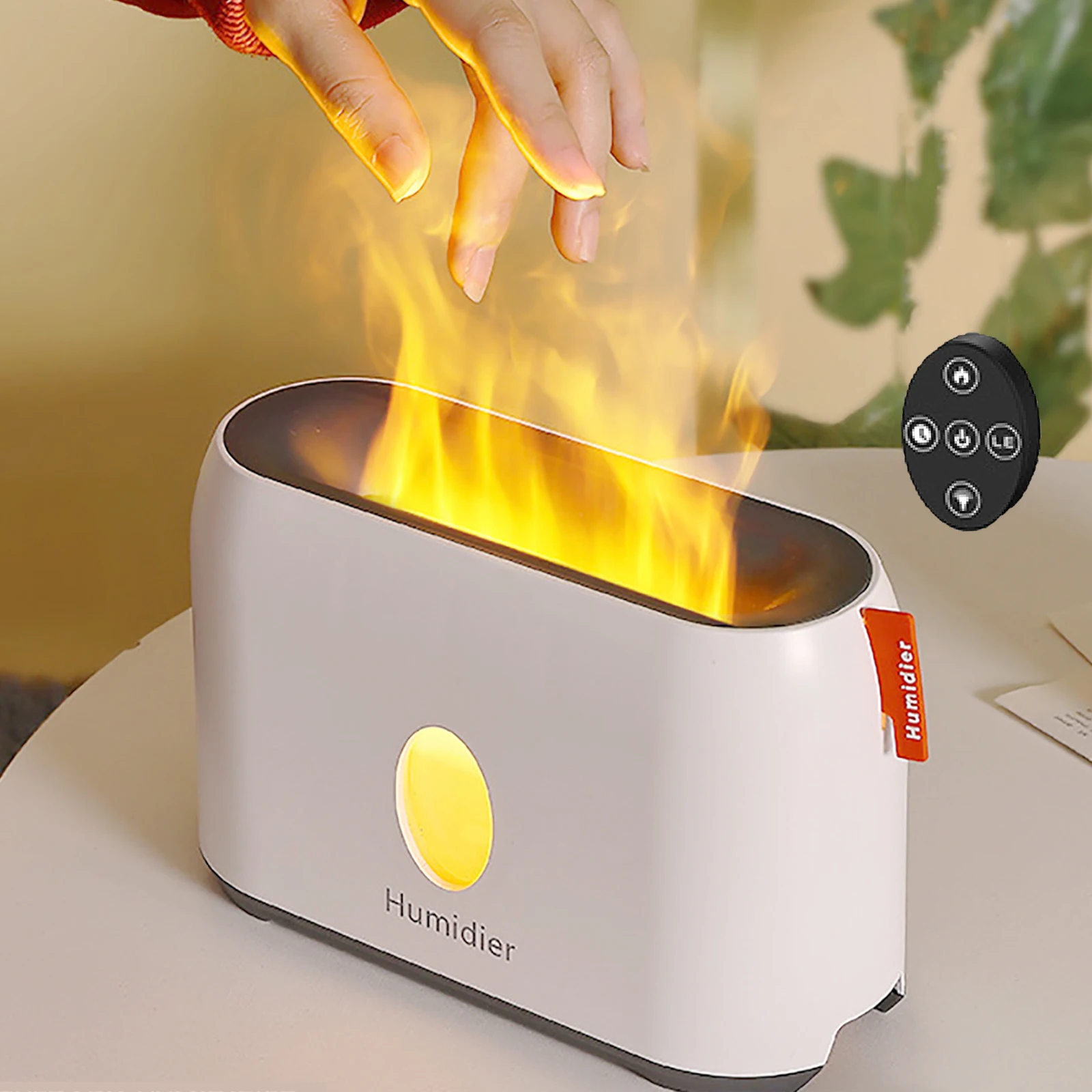 New Flame Aromatherapy Air Humidifier Night Light Mist Maker Fogger LED Lamp Office Bedroom Ultrasonic Aroma Diffuser Electric | Красота и