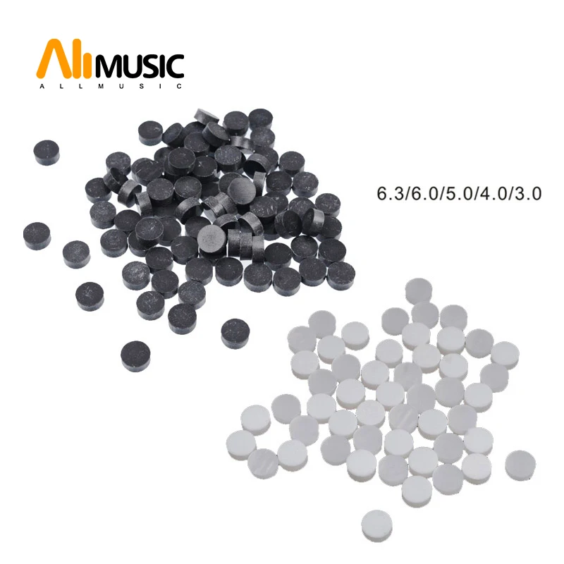 

100pcs Plastic Guitar Bass Ukulele Neck Markers Dot 6.3 6.0 5.0 4.0 3.0 Fingerboard Remark Dot