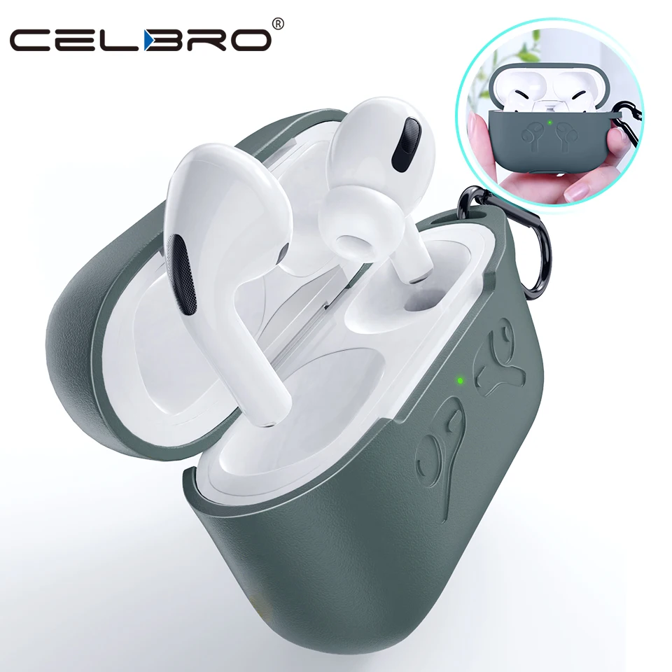 Цветной защитный чехол для AirPods Pro, мягкий силиконовый чехол ...