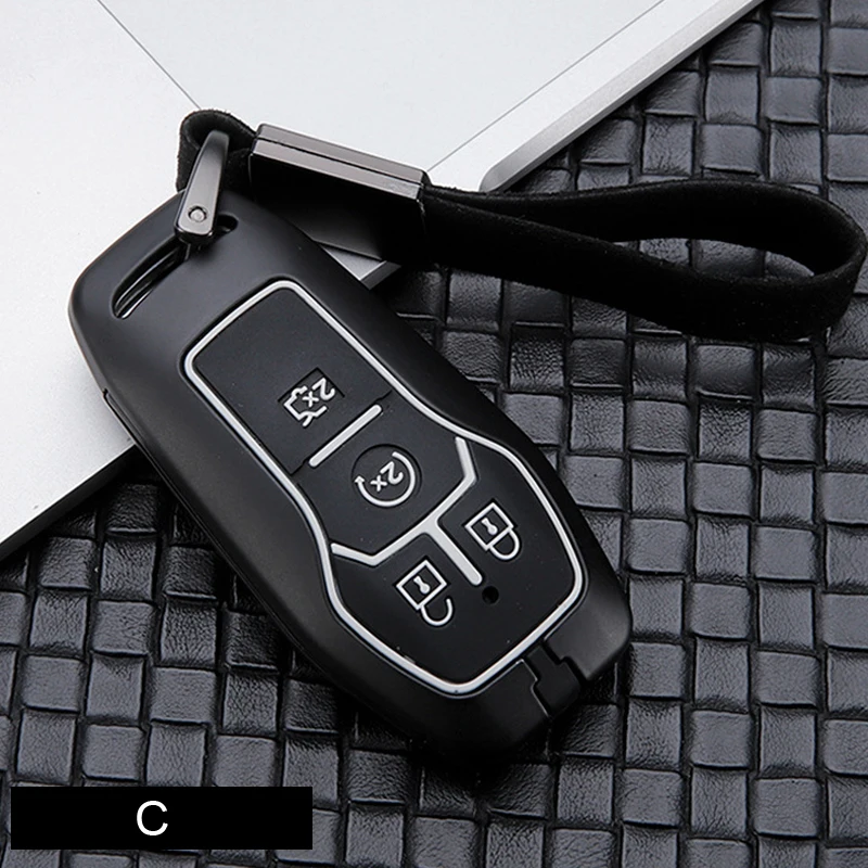 Чехол для ключей из углеродного волокна для Ford Fusion Mondeo F-150 Explorer Edge Fob Shell