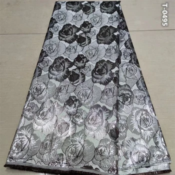 

2020 African Jacquard Fabric Lace Nigerian French Tulle Lace High Quality Brocade Lace Fabric for Wedding Party Dress