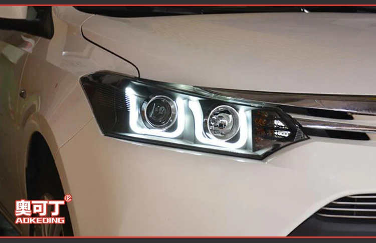 Головной фонарь для автомобиля Toyota Vois- Vois головной светильник s противотуманный светильник s дневной ходовой светильник DRL H7 светодиодный Биксеноновая лампа автомобильные аксессуары